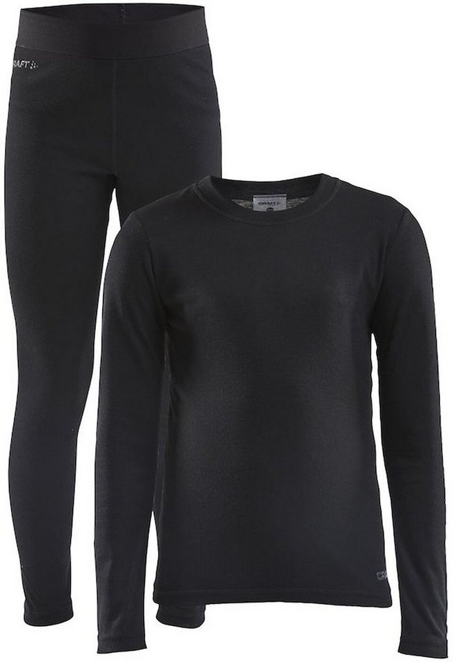 Craft Langarmshirt & Hose CORE WARM BASELAYER SET J BLACK von Craft