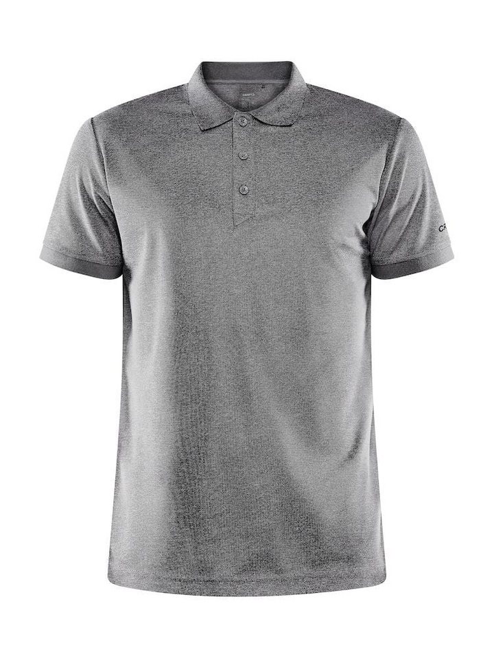Craft Poloshirt Core Unify (funktionelles Recyclingpolyester) dunkelgrau meliert von Craft