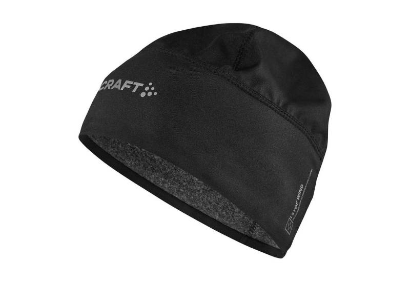 Craft Skimütze Windblock Fleece Hat mit aufgedrucktem Marken-Logo und -schriftzug von Craft