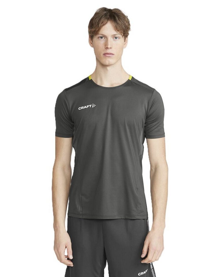 Craft T-Shirt Extend Jersey (rec. Polyester, Mesh-Einsätze) asphaltgrau Herren von Craft