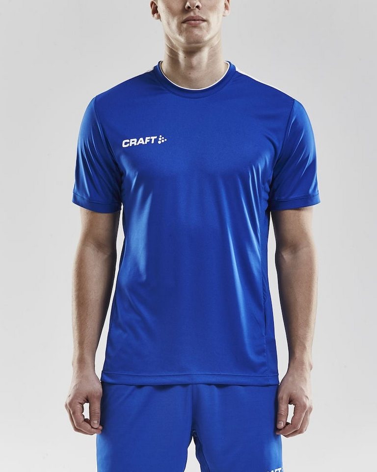 Craft T-Shirt Progress Practise (100% Polyester) cobaltblau/weiss Herren von Craft