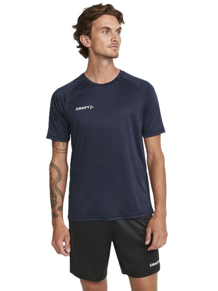 Craft T-Shirt Squad 2.0 Contrast Jersey (hohe Elastizität, bequeme Passform) von Craft