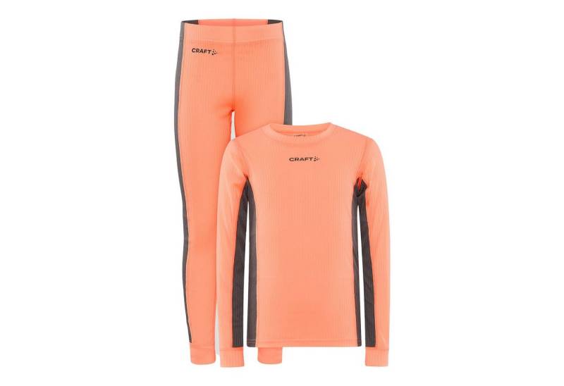Craft Thermounterhemd Core Dry Baselayer Set Junior (Oberteil mit langen Ärmeln, lange Hose) mit Flatlocknähten von Craft