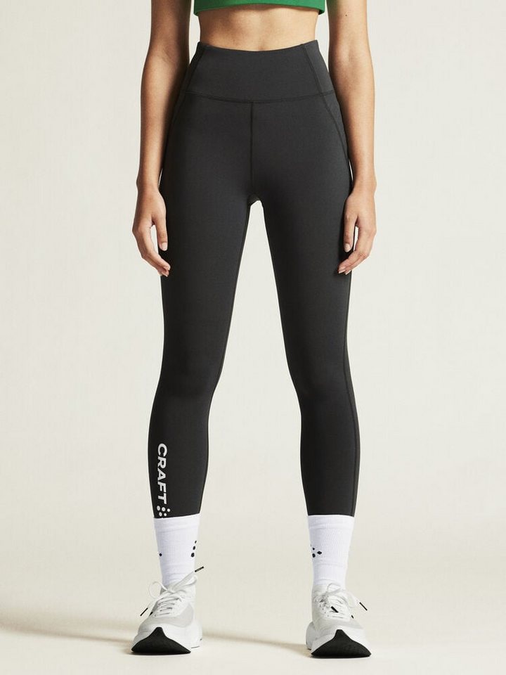 Craft Trainingshose Rush 2.0 Tights (optimale Passform, enganliegend) lang schwarz Damen von Craft