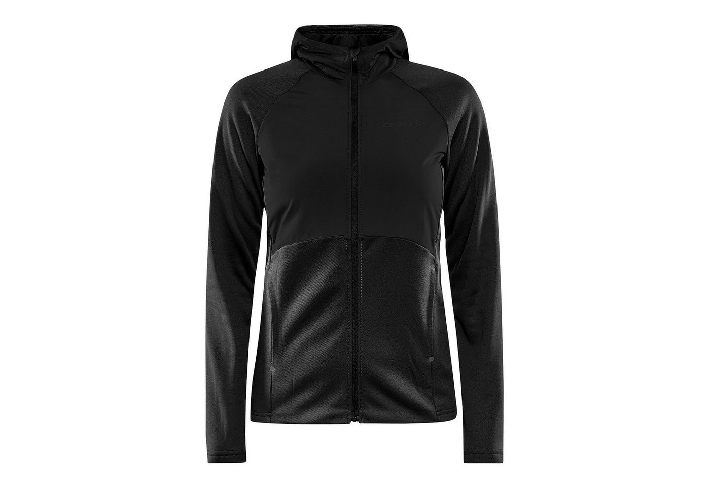 Craft Trainingsjacke ADV Essence Jersey Hood Jacket mit Kapuze und windschützendem Stoff von Craft