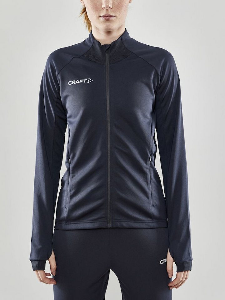 Craft Trainingsjacke Evolve Full Zip - strapazierfähige Mid-Layer-Jacke aus Stretchmaterial von Craft