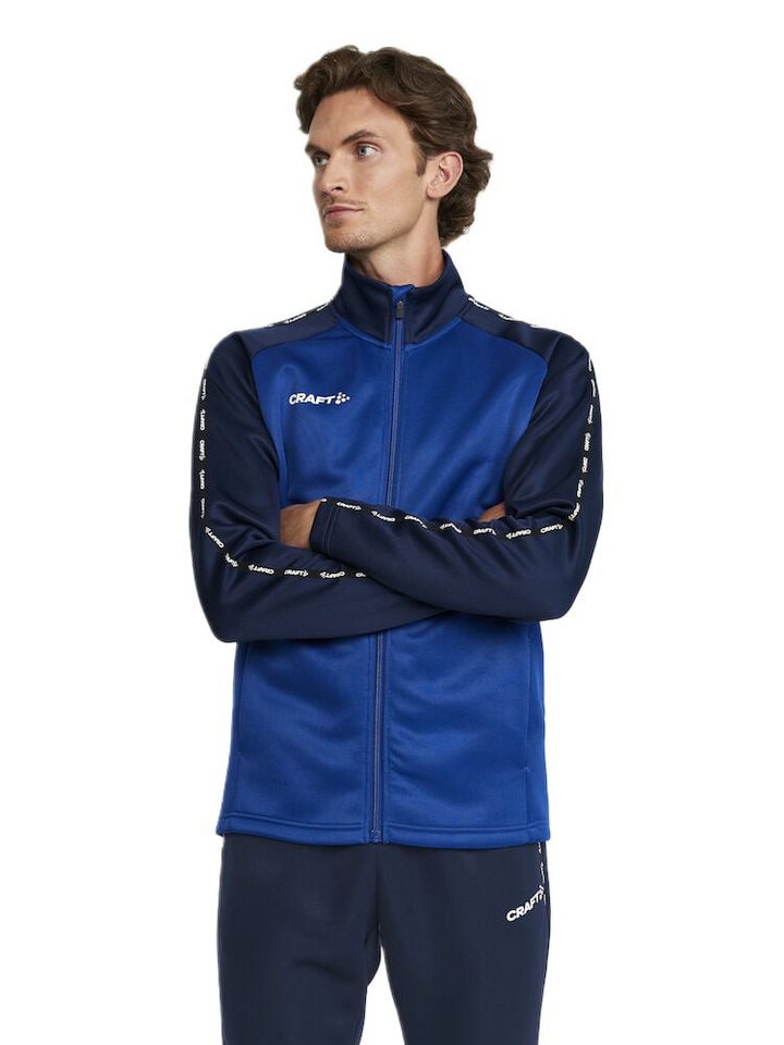 Craft Trainingsjacke Squad 2.0 Full Zip (mit Seitentaschen, elastisch Funktionsmaterial) von Craft