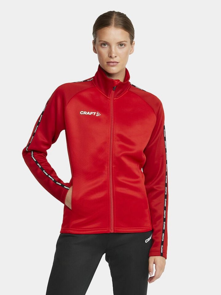 Craft Trainingsjacke Squad 2.0 Full Zip (mit Seitentaschen, elastisch Funktionsmaterial) von Craft