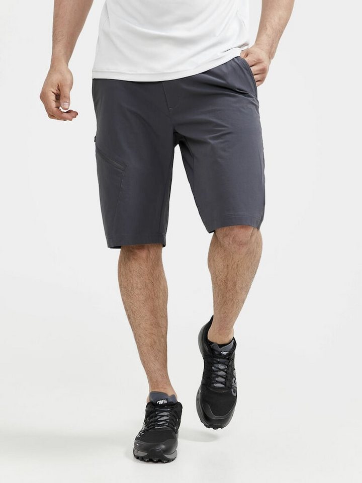 Craft Trekkinghose Wanderhose ADV Explore Tech Shorts (4-Wege Stretch) kurz asphaltgrau von Craft