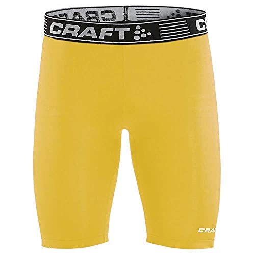 Craft Unisex Short Tight Pro Control Compression Short Tights 1906858 Sweden Yellow L von Craft