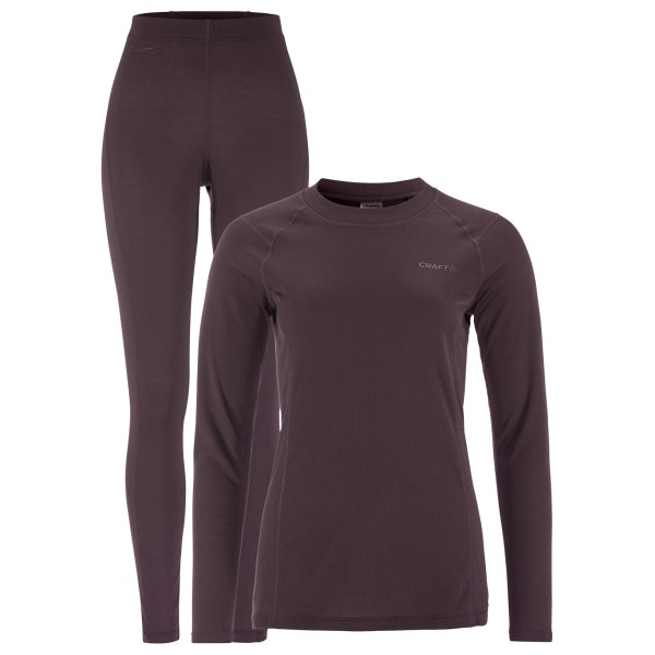 Craft - Women's Core Warm Baselayer Set - Kunstfaserunterwäsche Gr S grau von Craft