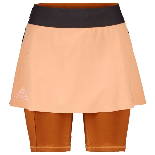 Craft - Women's Pro Trail 2In1 Skirt - Laufshorts Gr XS beige von Craft