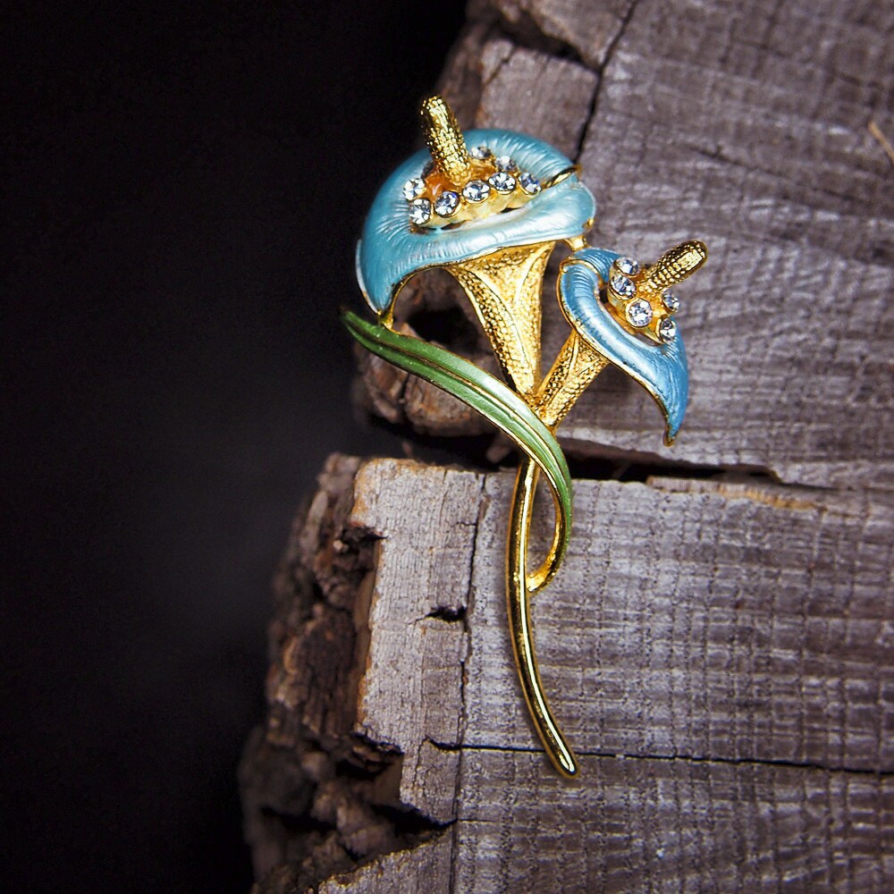 Anthurium Brosche #5462 von Craft365com