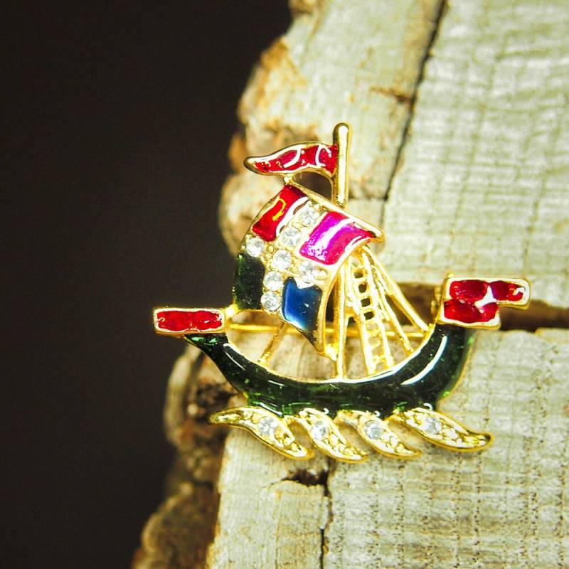 Segel Boot Brosche #5423 Segel Boot Brosche #5423 von Craft365com