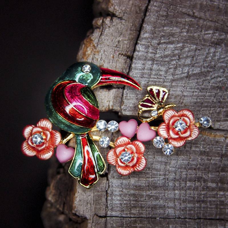 Tukan Vogel Brosche #5436 Tukan Vogel Brosche #5436 von Craft365com