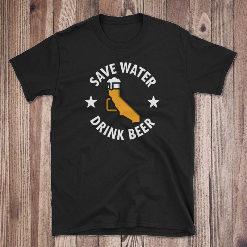 Sparen Sie Wasser Trinken Lokale Kalifornien Beer Herren T-Shirt, Bier Von Hier Ca-T-Shirt, Jungs Zustand Shirt von CraftBeerist