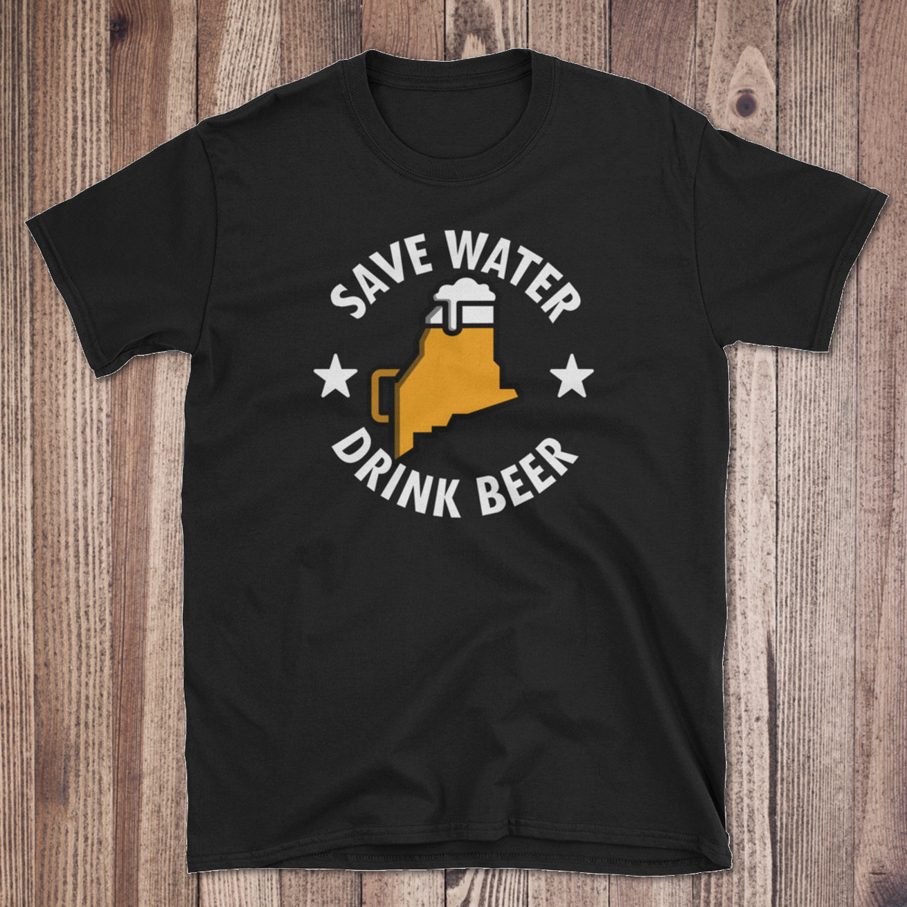 Sparen Sie Wasser Trinken Lokalen Maine Beer Herren T-Shirt, Bier Von Hier Mir T-Shirt, Jungs Zustand Shirt von CraftBeerist