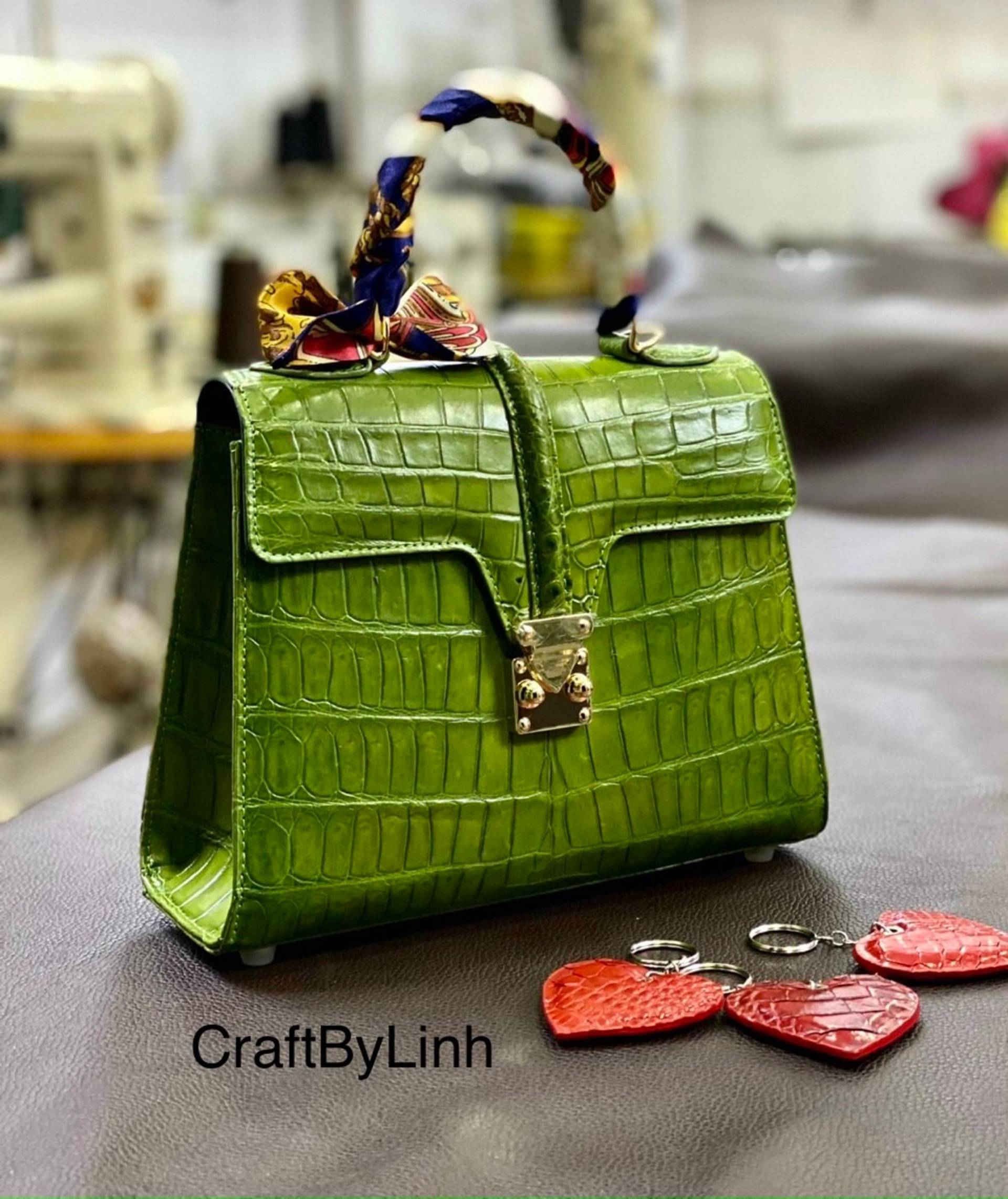 Echte Al-Li Handtasche Für Mädchen, Echte Leder Handtasche, Mädchen Luxus Designer Frauen von CraftByLinh