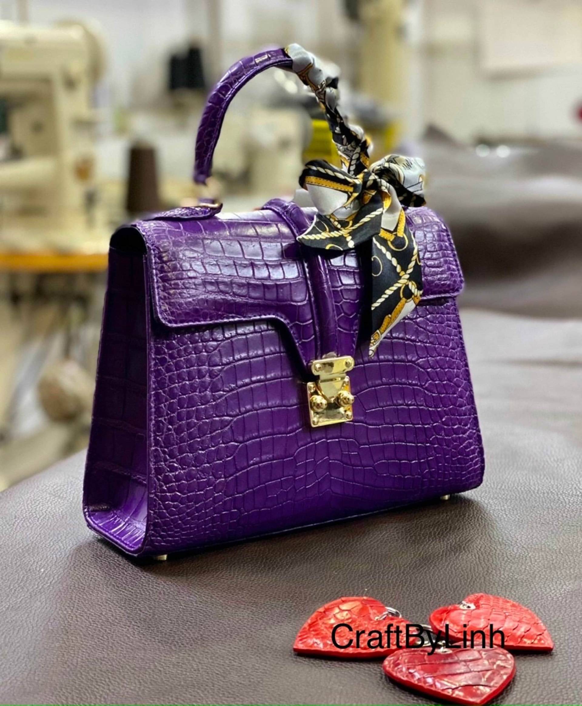 Echte Al-Li Handtasche Für Mädchen, Echte Leder Handtasche, Mädchen Luxus Designer Frauen von CraftByLinh