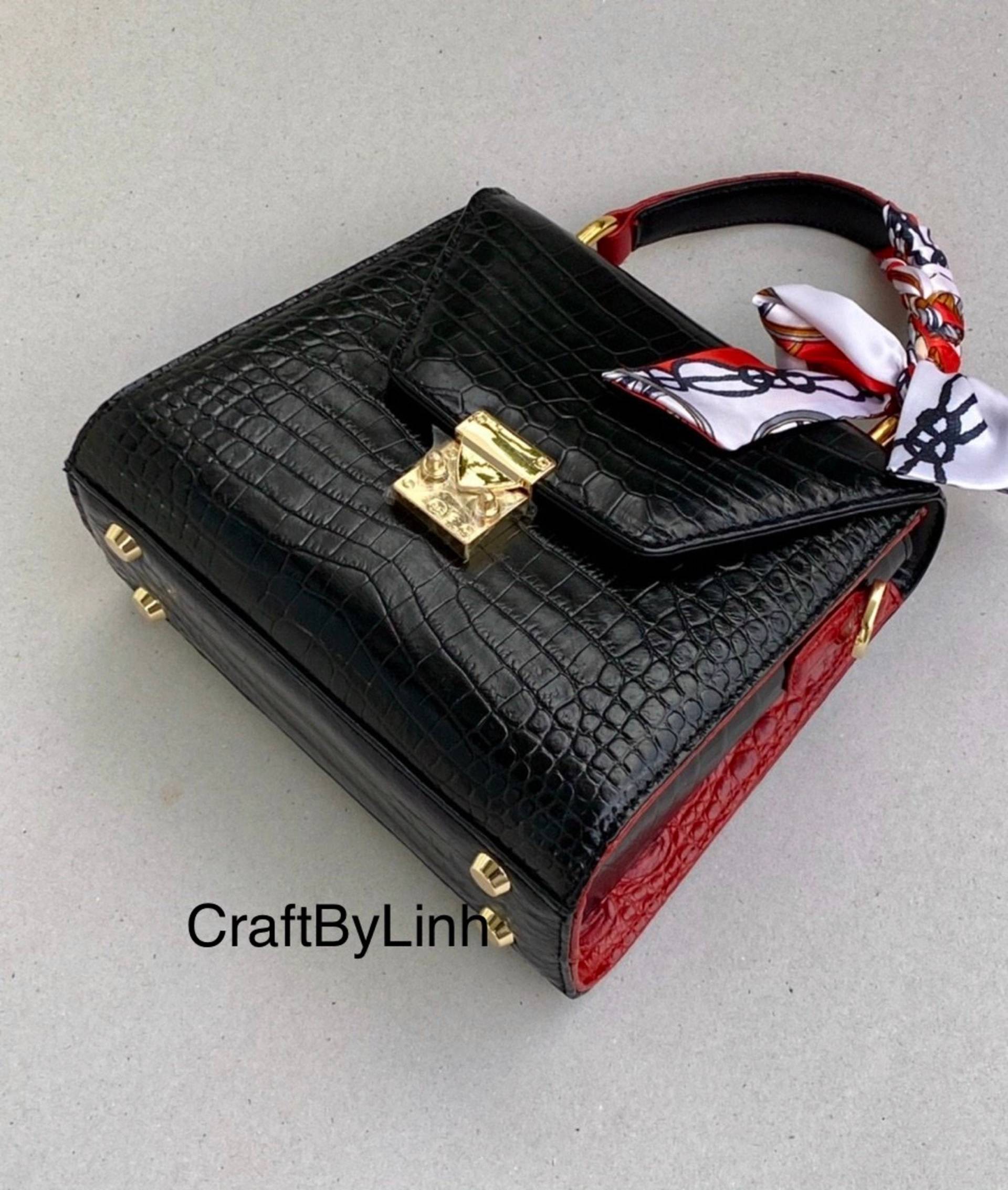 Echte Al-Li Handtasche Für Mädchen, Echte Leder Handtasche, Mädchen Luxus Designer Frauen von CraftByLinh