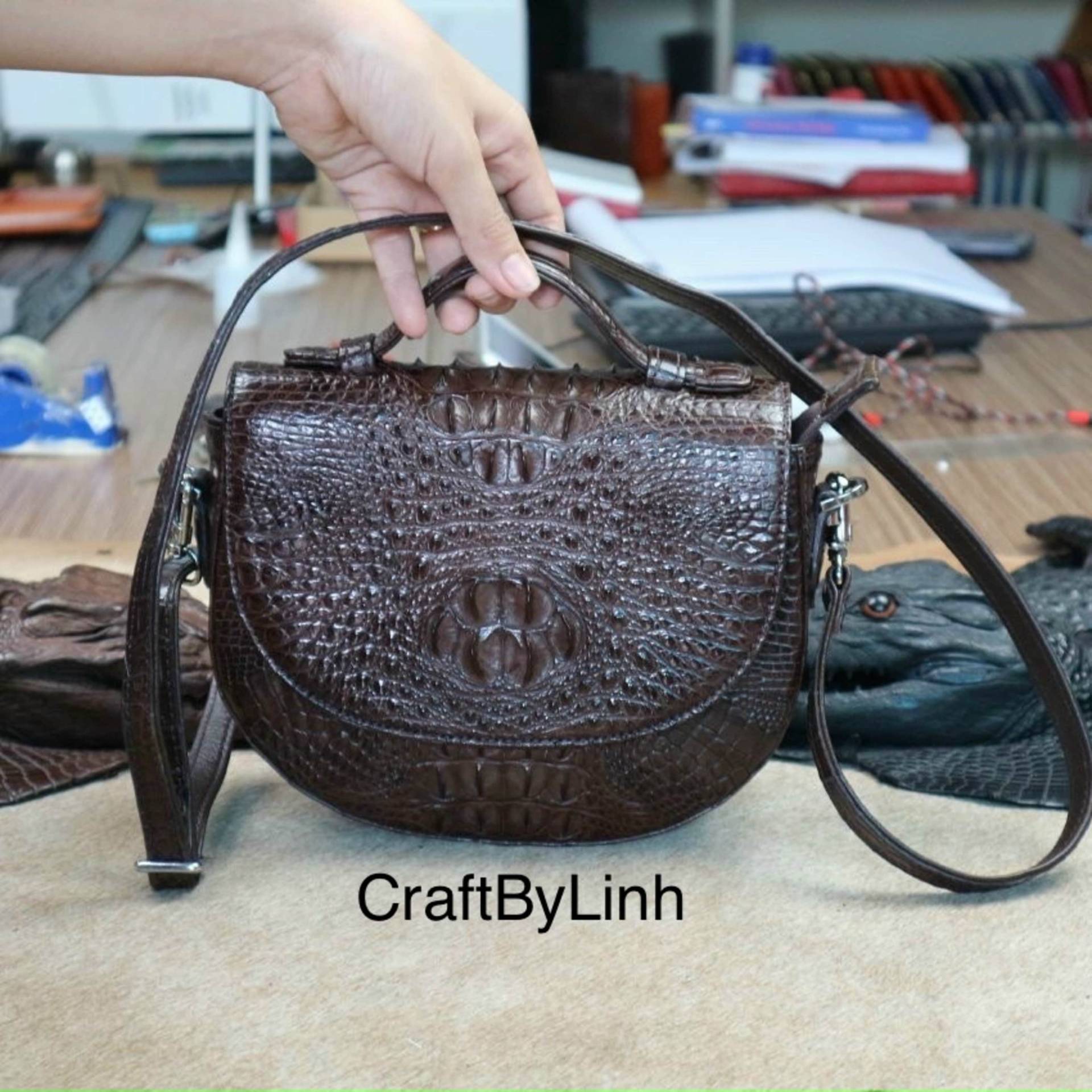 Echte Al-Li Vietnam Handtasche Für Mädchen, Handtasche, Mädchen Leder Luxus Designer Frauen von CraftByLinh