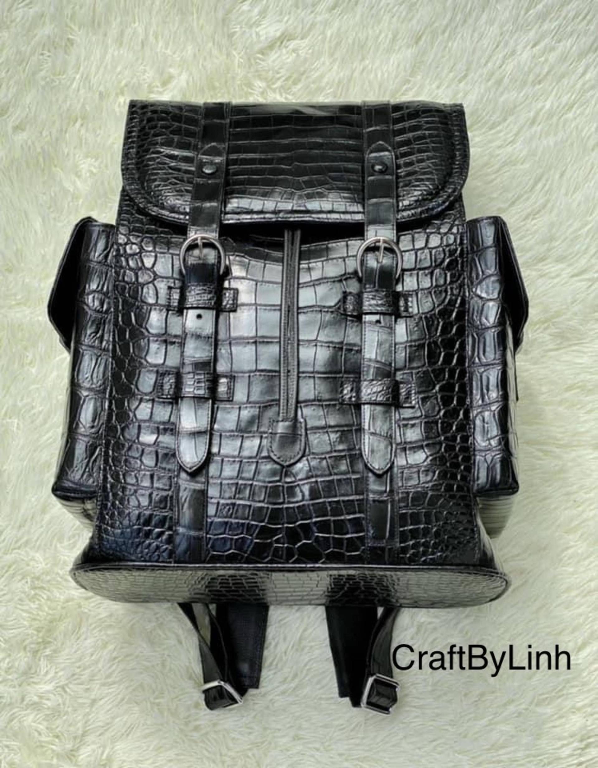 Handgemachte Echte Vietnam Al-Li Leder Rucksack Schultertasche, Reisetasche von CraftByLinh