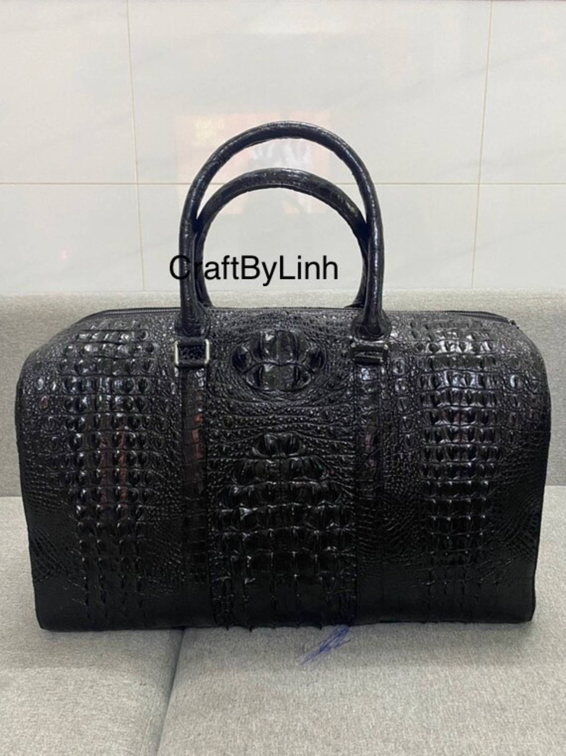 Handgemachte Leder Reisetasche, Business Tasche, Nachttasche, Duffle, Vietnam Al-Li Top Henkeltasche Für Männer Und Frauen, Tasche Unterwegs von CraftByLinh