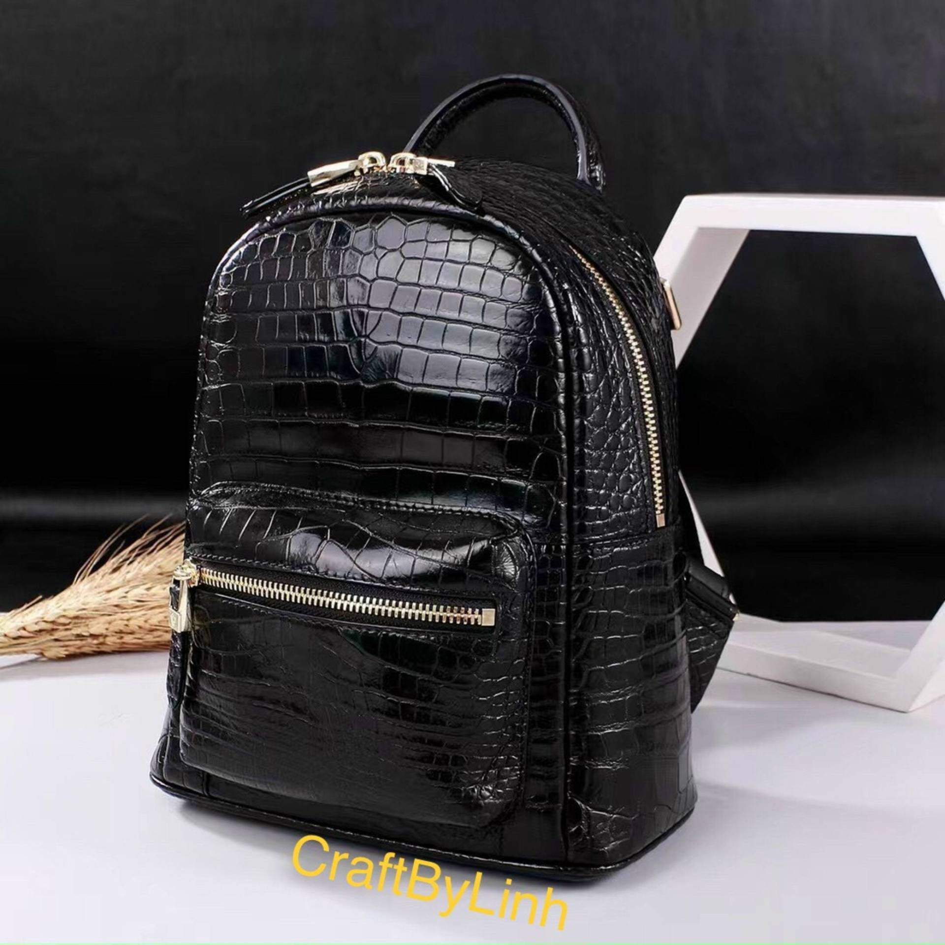 Premium Echte Al-Li Buckelhandtasche, Rucksacktasche Henkeltasche, Handgemachte Tasche, Geschenk Für Ihn, Al-Li Leder Tasche, Schultertasche von CraftByLinh