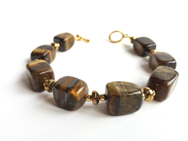 Tiger Eye Und Hämatit Armband - Geschenk Für Sie Schmuck Halb Kostbaren Tiger Eye Und Hämatit Armband - Geschenk Für Sie Schmuck Halb Kostbaren von CraftMastery