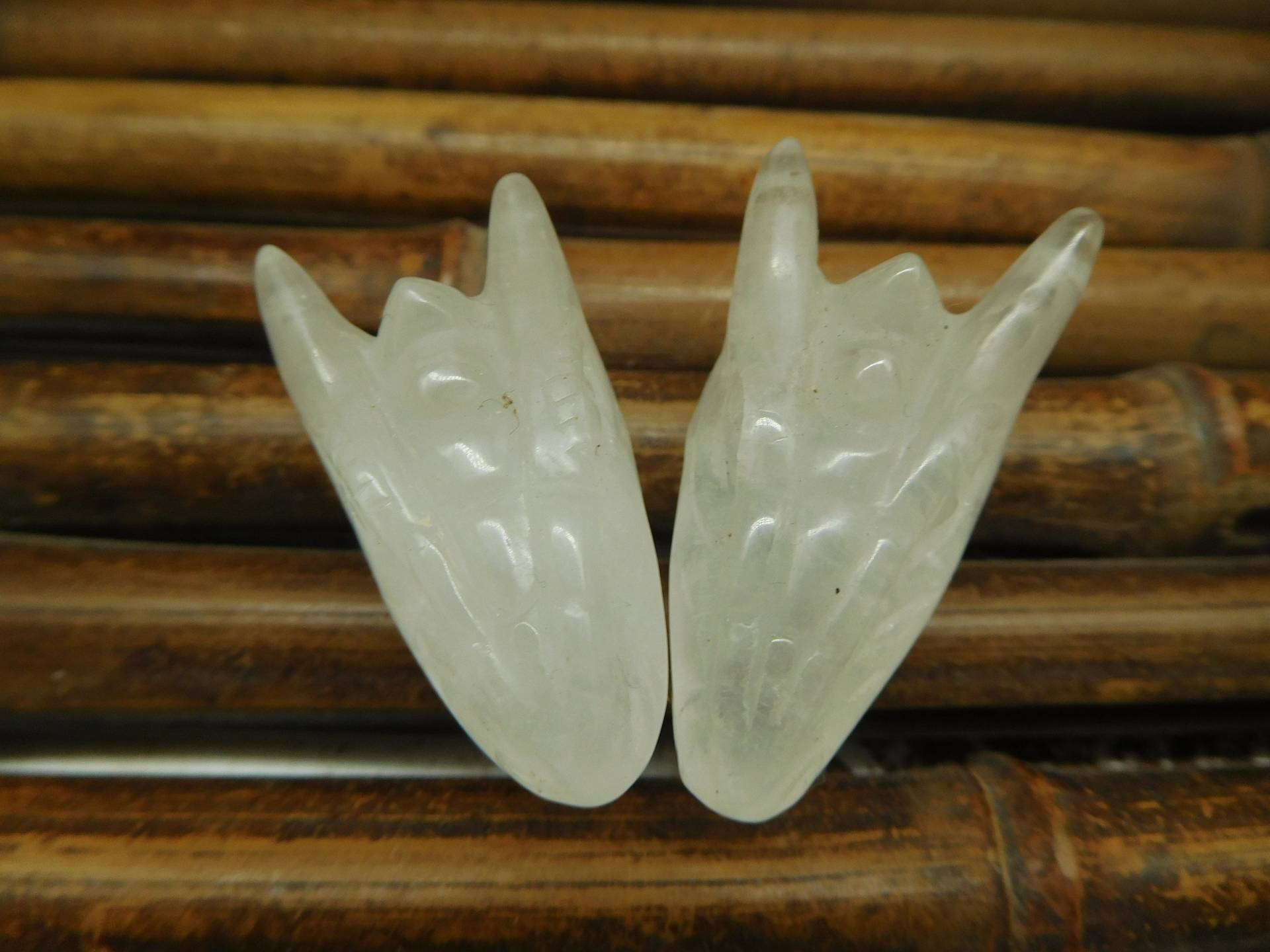 Bergkristall Tier Anhänger. Natürlicher Edelstein Drache. Drachen Quarz Schnitztier | C0869 von CraftStoreGoods