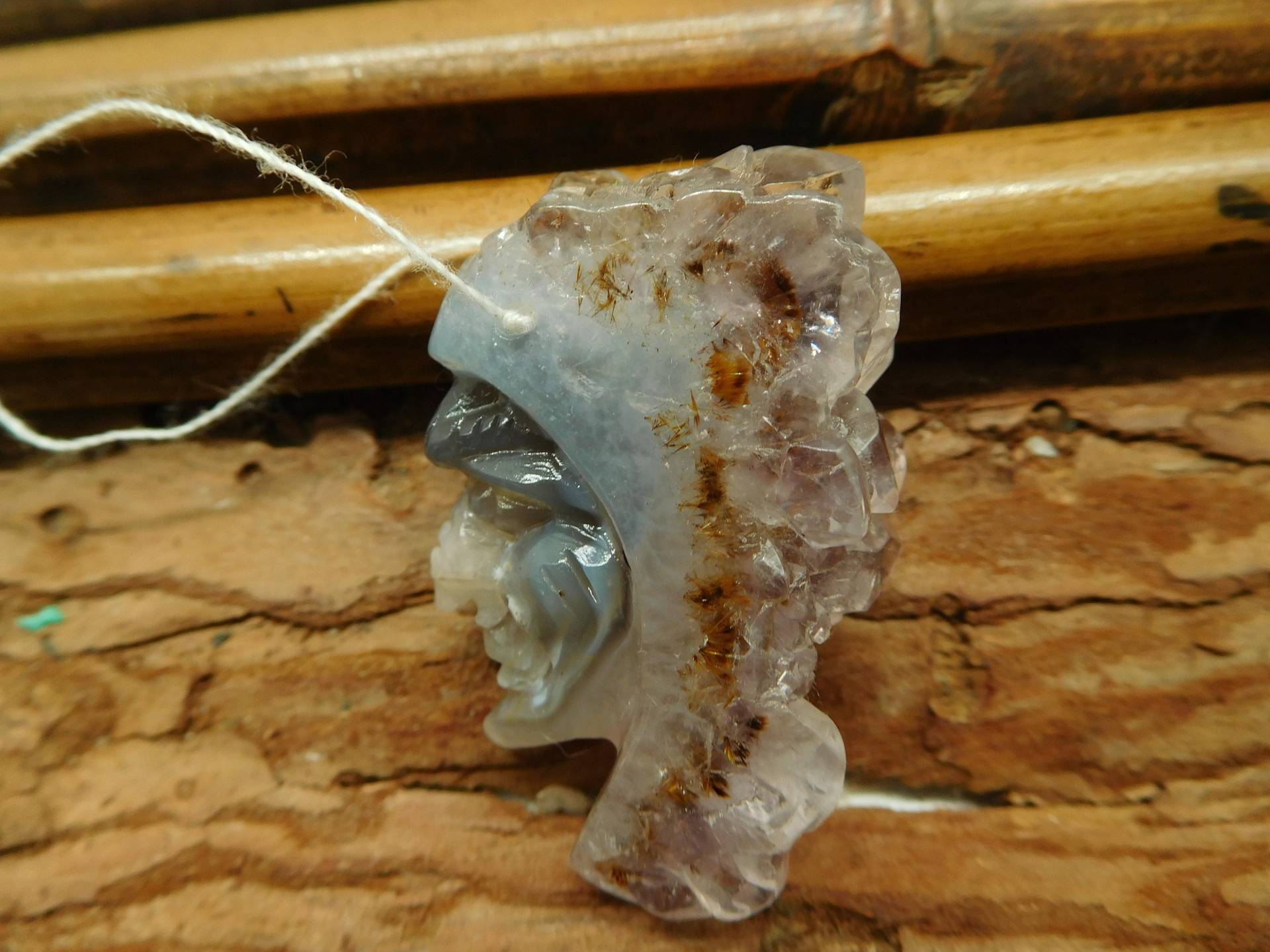 Black Friday Sale. Amethyst Geode Achat. Schnitzerei Crystal Warrior. Stammeskopf. Edelstein Schnitzperlen. Native Tribe Halskette. | C1096 Black Friday Sale. Amethyst Geode Achat. Schnitzerei Crystal Warrior. Stammeskopf. Edelstein Schnitzperlen. Native Tribe Halskette. | C1096 von CraftStoreGoods