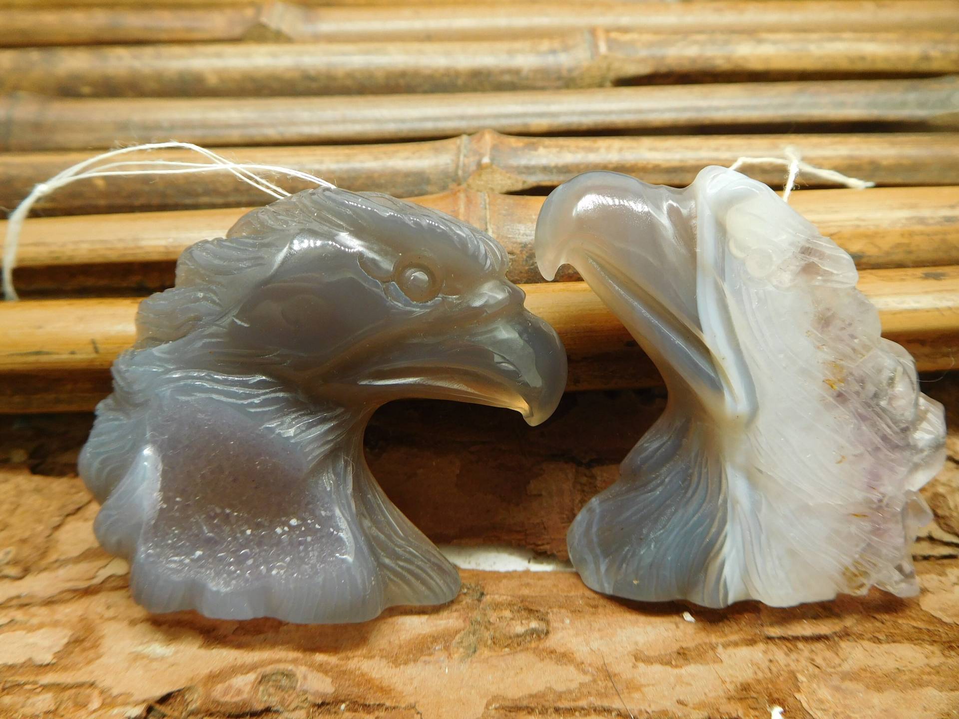 Geode Achat Tierschnitzperlen. Rabenstein Schnitzerei Unisex Geschenkideen. Edelstein Schmuck Anhänger. Valentinstagsgeschenk | C1085 von CraftStoreGoods