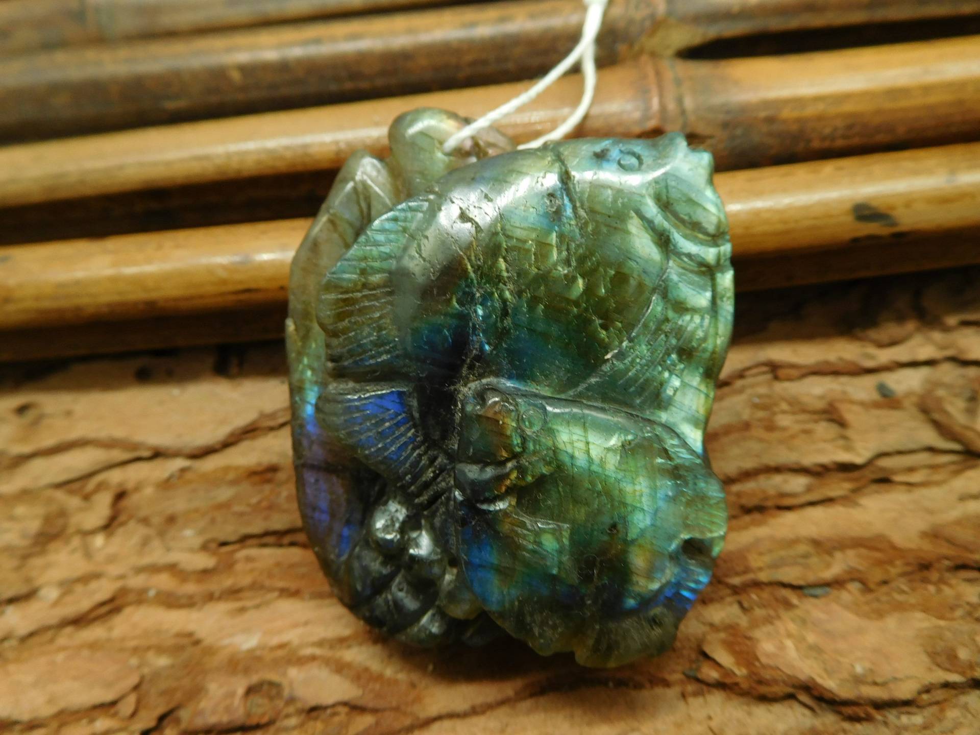 Labradorit Fisch Anhänger Perle. Natürlicher | C1010 von CraftStoreGoods