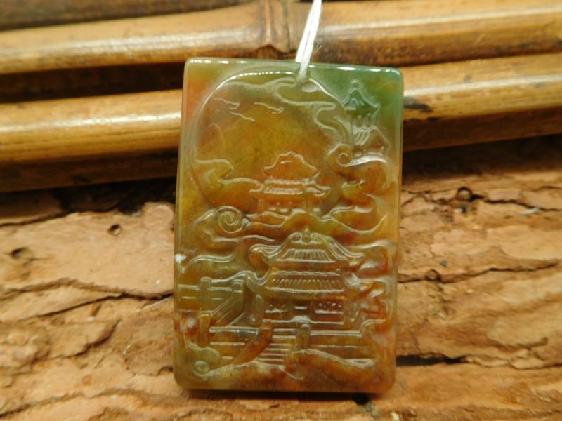 Natürliche Gebäude Anhänger. Fancy Achat Edelstein Anhänger | B2348 von CraftStoreGoods