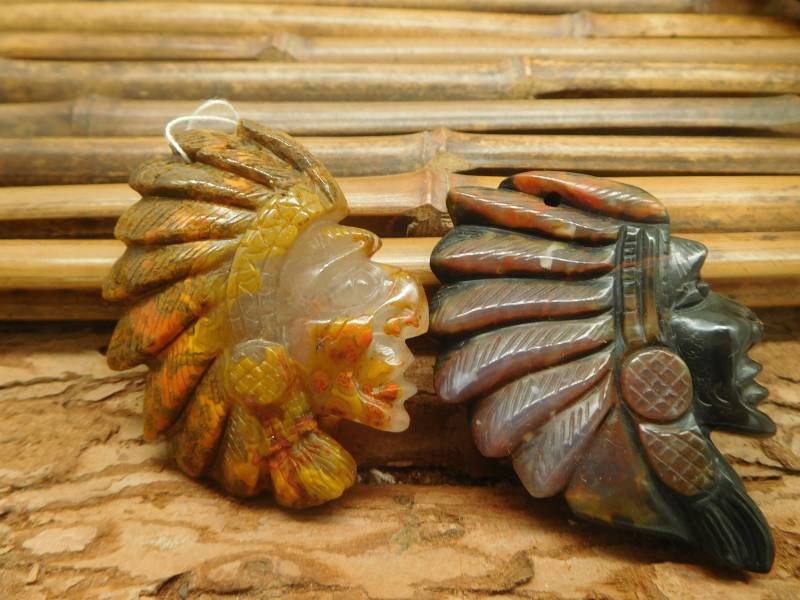 Streitenden Staaten Agate American Tribe Kopf. Menschliches Gesicht Schnitzen. Menschlichen Schnitzerei Perle. Natürlicher Edelstein. Ritzperle von CraftStoreGoods