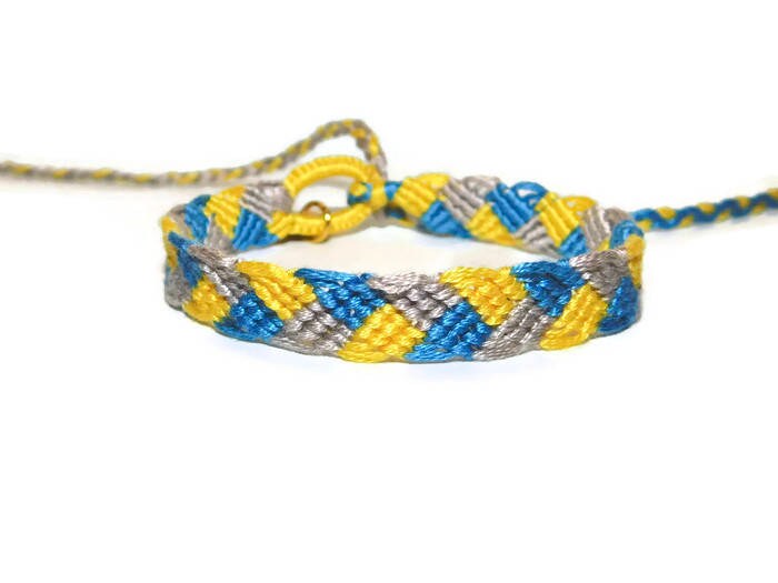 Handgemachte Freundschaft Armband - Handgemachte Fußkettchen Gewebt Cs Holz Charm Handgefertigt von CraftStringBoutique