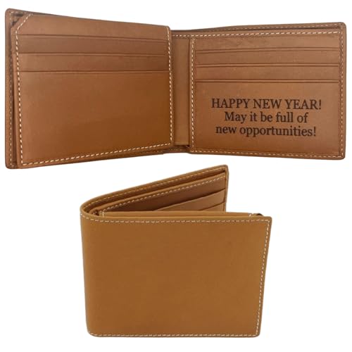 CraftZen Geldbörse für Herren, Braun, Frohes neues Jahr CraftZen Geldbörse für Herren, Braun, Frohes neues Jahr von CraftZen