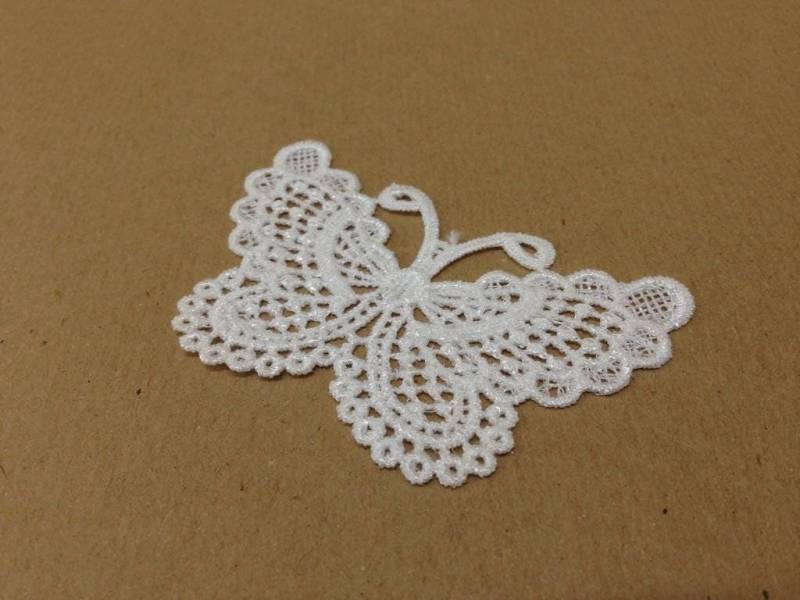 Craftbuddyus 4 Stück Weiße Große Schmetterling Aufnäher Mit Spitze, Diy. Nähen Craftbuddyus 4 Stück Weiße Große Schmetterling Aufnäher Mit Spitze, Diy. Nähen von CraftbuddyUS