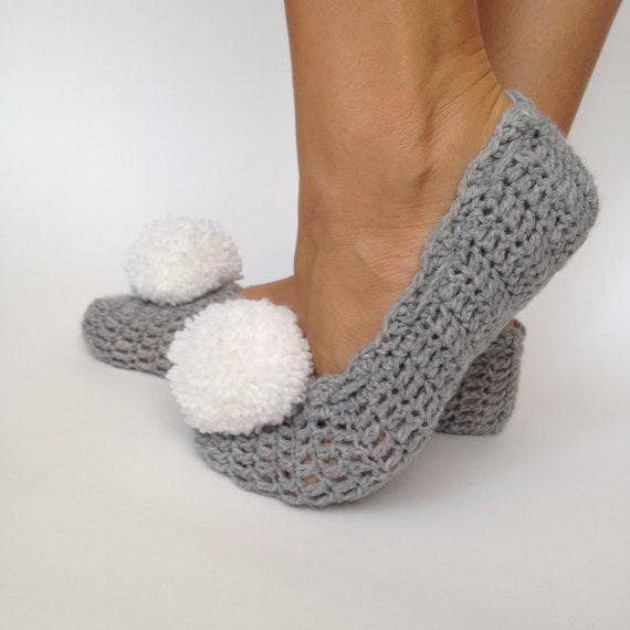Gehäkelte Baumwolle Ballettschuhe Handgemachte, Gemütliche Wohnungen von Craftbyagashop