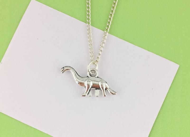 Brontosaurus Halskette, Dinosaurier Schmuck, Liebhaber Geschenk Accessoire Archäologe von CraftchemyGiftShop