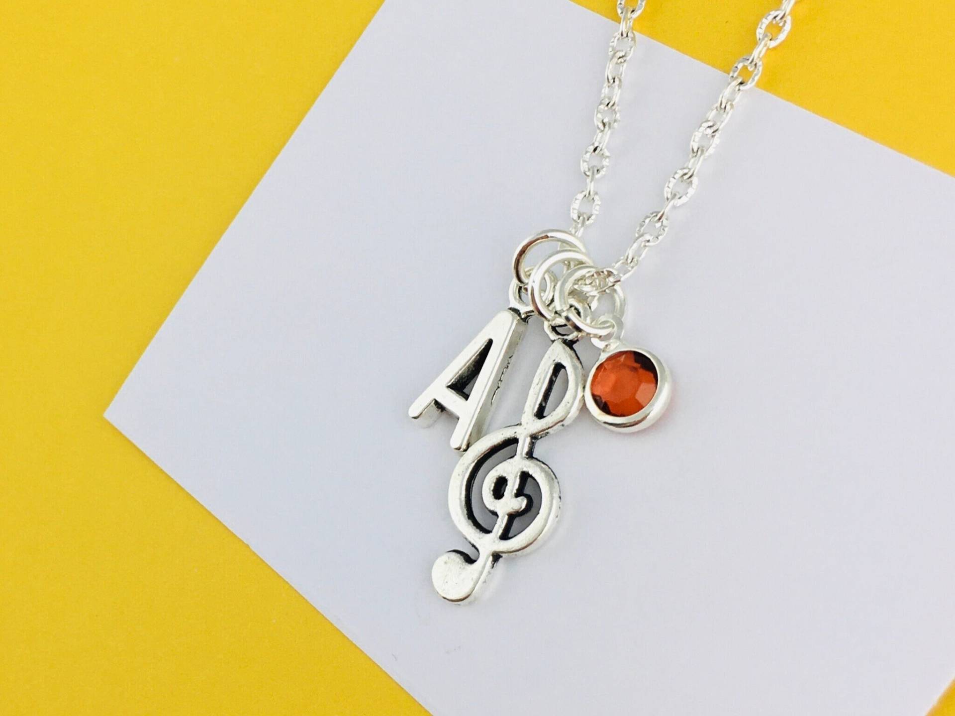 Personalisierte Violinschlüssel-Halskette, Musikgeschenk, Musikschmuck, Sängergeschenk Für Weihnachten, Geheimes Weihnachtsgeschenkgeschenk von CraftchemyGiftShop