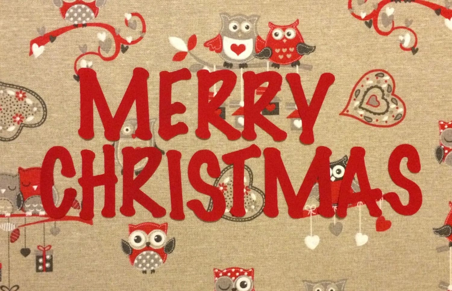 Eisen Auf Stoff Frohe Weihnachten, Applikation, Motiv-Patches in Rot von CraftdotArt