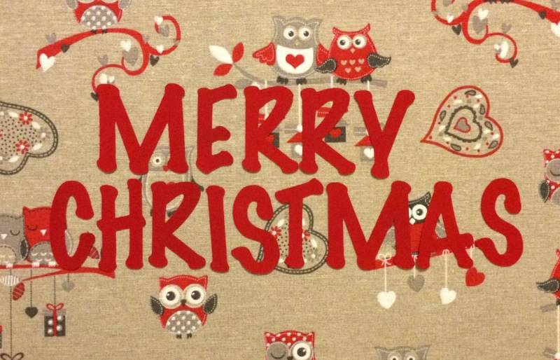 Eisen Auf Stoff Frohe Weihnachten, Applikation, Motiv-Patches in Rot von CraftdotArt