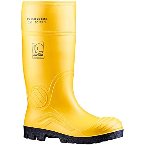 Craftland PVC-Sicherheitsstiefel Gelb S5 (43) von Craftland