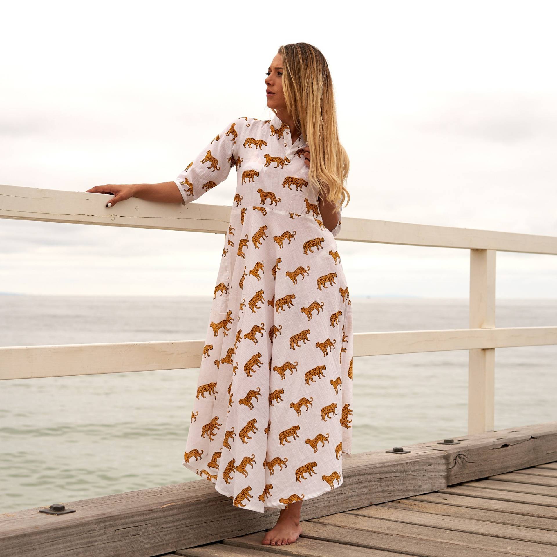 Baumwolle Maxikleid | Sommerkleid Boho Kleid Geschenk Für Sie Langes Damen Kimono Wickelkleid Valentinstag Muttertag Weihnachten von CraftluxeAustralia