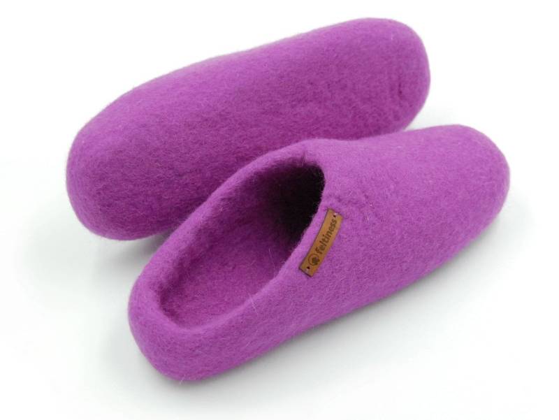Filzpantoffeln Aus 100% Wolle, Wolle Hausschuhe, Pantoffeln Feltiness von Craftmano