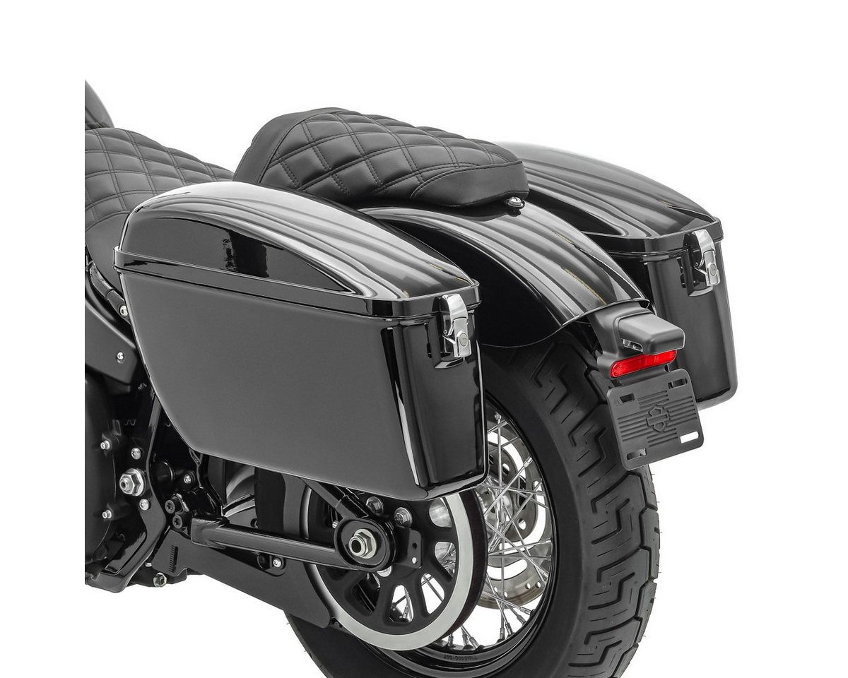 Craftride Koffer Seitenkoffer für Chopper, Cruiser und Custombikes Dallas je 20 Liter s von Craftride