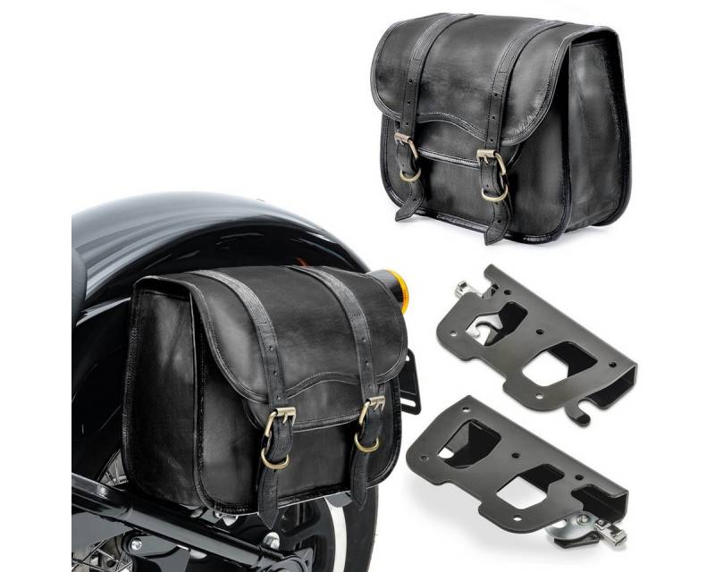 Craftride Koffer Set 2x Satteltaschen mit Halter QL passend für BMW R 18 20-25 # SV1-sc von Craftride