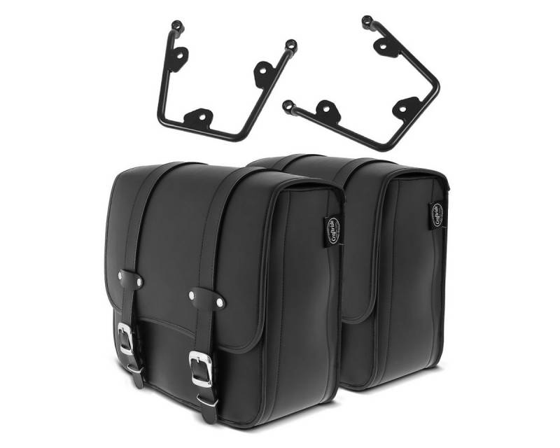 Craftride Koffer Set 2x Satteltaschen mit Halter passend für Honda Rebel 1100 CMX 21-25 von Craftride