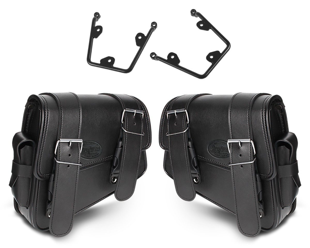 Craftride Koffer Set 2x Satteltaschen mit Halter passend für Kawasaki Vulcan S 15-25 # Craftride Koffer Set 2x Satteltaschen mit Halter passend für Kawasaki Vulcan S 15-25 # von Craftride